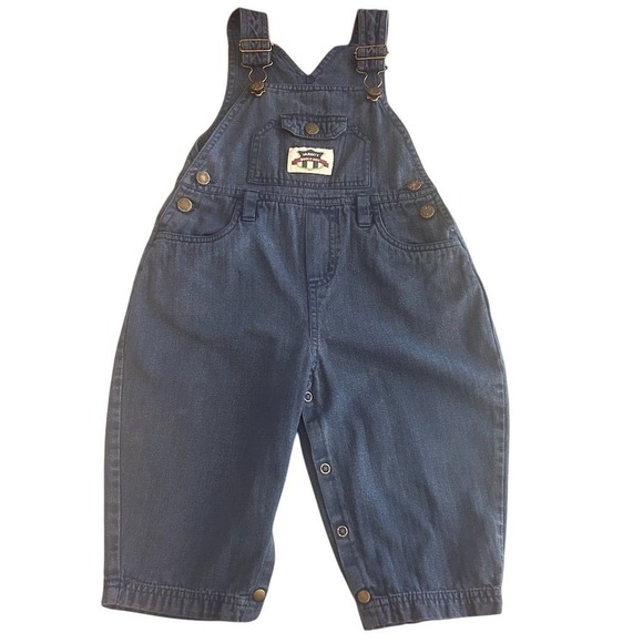 Bugle Boy Other - VTG 90s Bugle Boy Kids Blue Denim Overalls Size 2T Snap Inseam Retro Spors